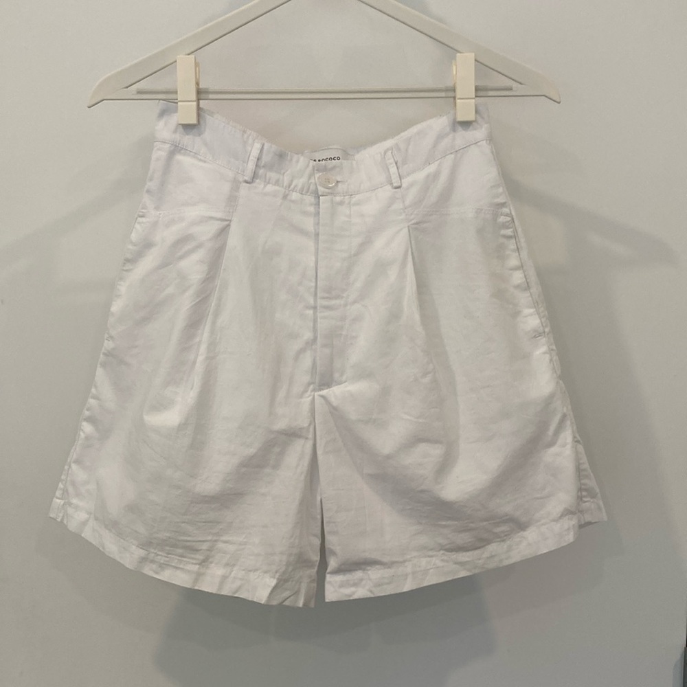 White Tailored Shorts